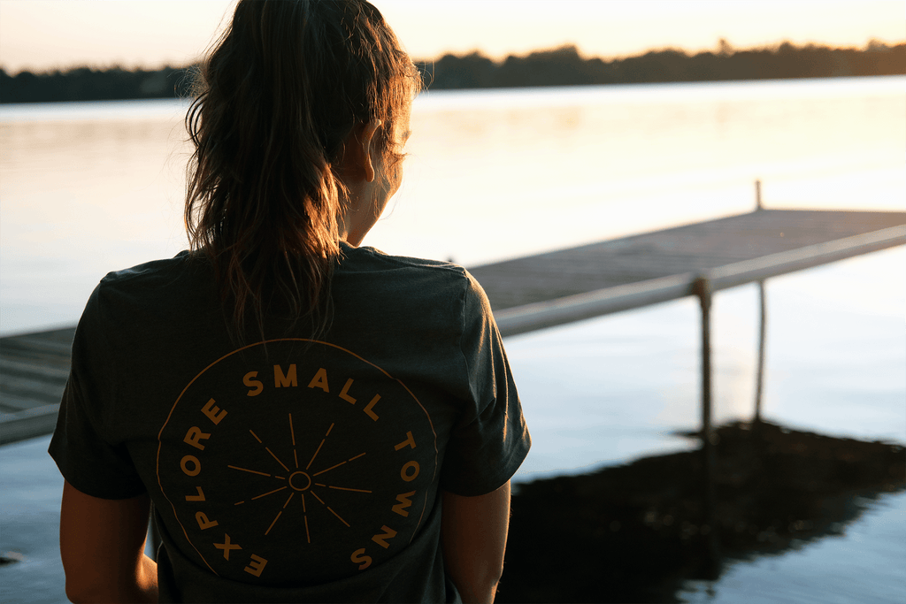 Explore Small Towns Embroidered Tee